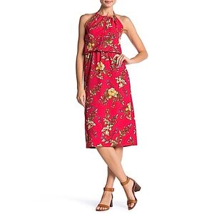 NWOT Velvet Torch Floral Halter Midi Dress - Medium
